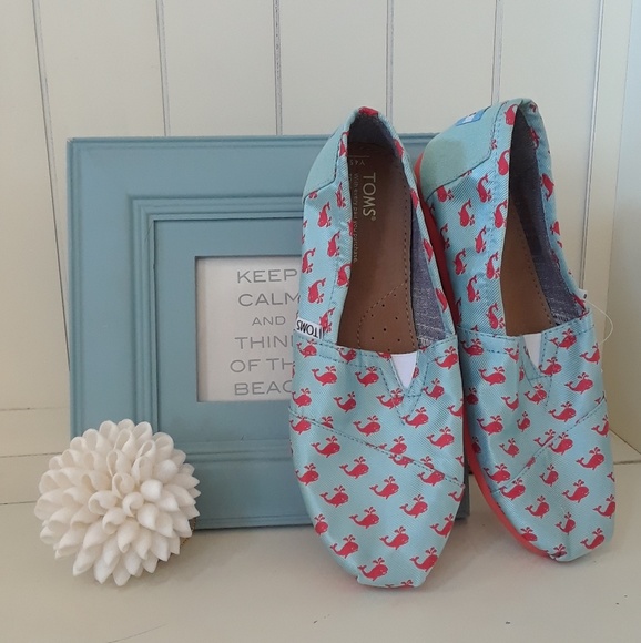 Toms Other - ❤CCO SALE!❤ NWT! Girl's Whales Blue Toms